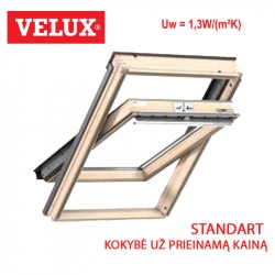 Stogo langas Velux GZL 1051 Standard matmenys 66 x 98 cm