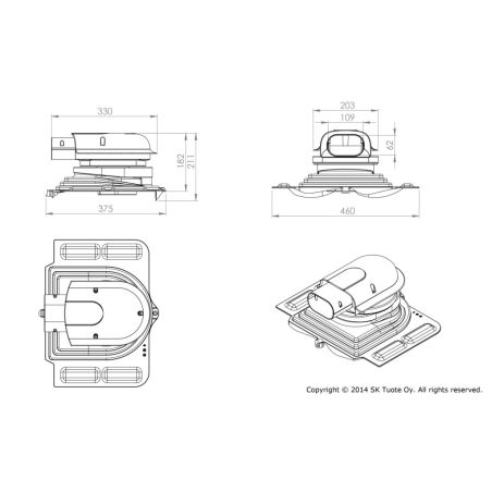 VILPE® Solar Pelti praėjimo elementas