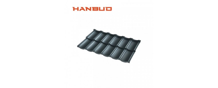 HANBUD modulinės plieno čerpės lakštai