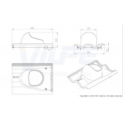 VILPE® Tiili praėjimo elementas RR750