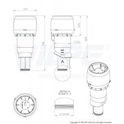 VILPE® E190P/125/IS/500 Stoginis ventiliatorius RR23