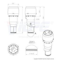 VILPE® E220P/160/IS/500 Stoginis ventiliatorius RR23
