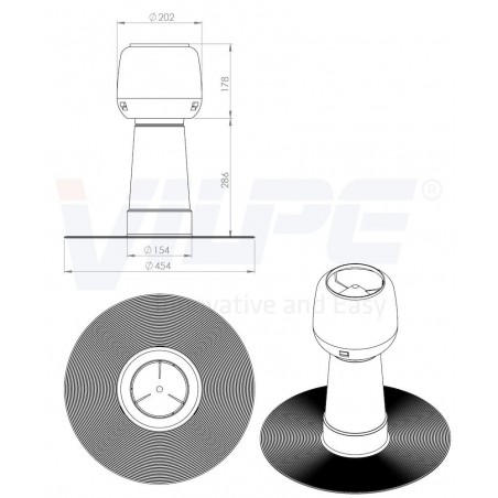 VILPE® Alipai 110 deflektorius