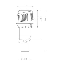 Vilpe 160/IS/500 Pritekėjimo elementas RR23
