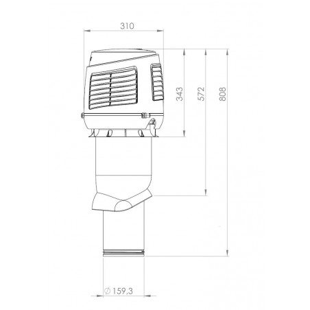Vilpe 160/IS/500 Pritekėjimo elementas RR23