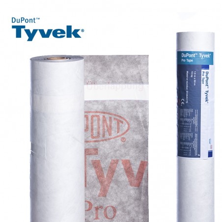 Tyvek pro difuzinė plėvelė su lipniu kraštu